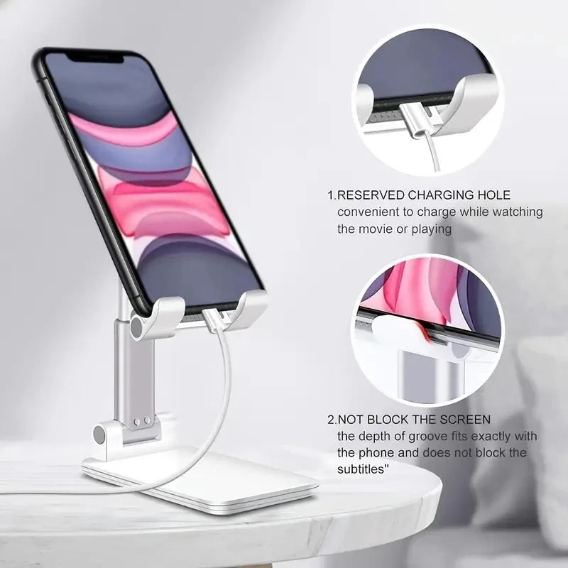 Suporte de Telefone Móvel Ajustável, Suporte de Mesa Universal para Celular, iPhone, iPad, Xiaomi, Desktop Tablet